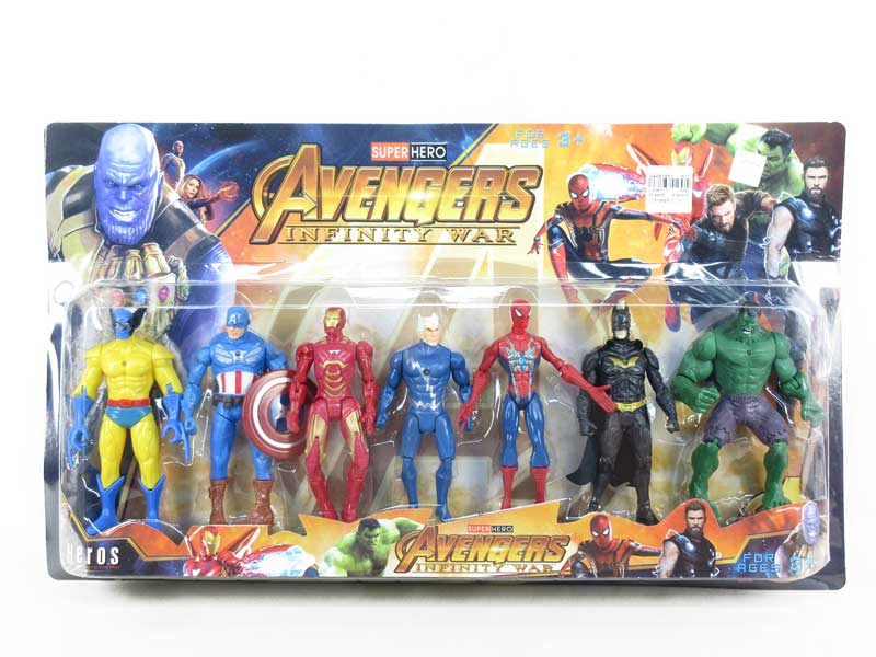 5.5inch The Avengers W/L(7in1) toys