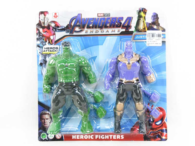 The Hulk W/L & Super Man W/L toys