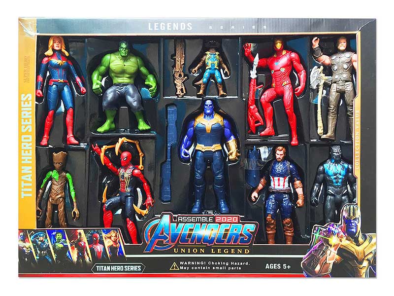 6.5inch The Avengers W/L(10in1) toys