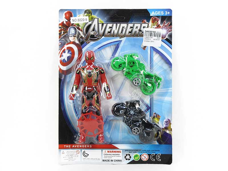 The Avengers & Pull Back Motorcycle toys