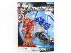 The Avengers & Pull Back Motorcycle