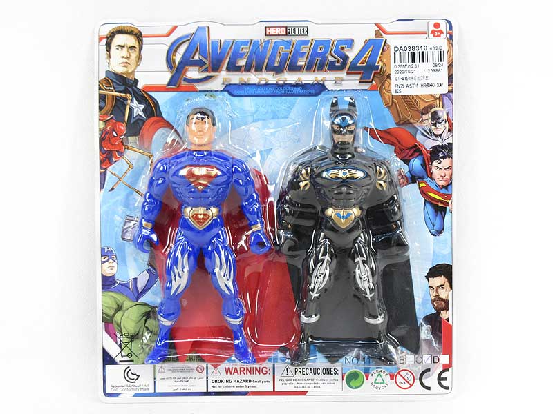 Super Man & Bat Man W/L(2in1) toys