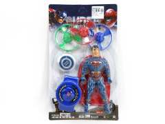 Super Man W/L & Flying Disk