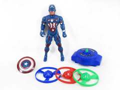 Captain America W/L & Flying Disk