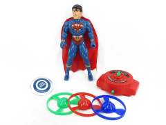 Super Man W/L & Flying Disk