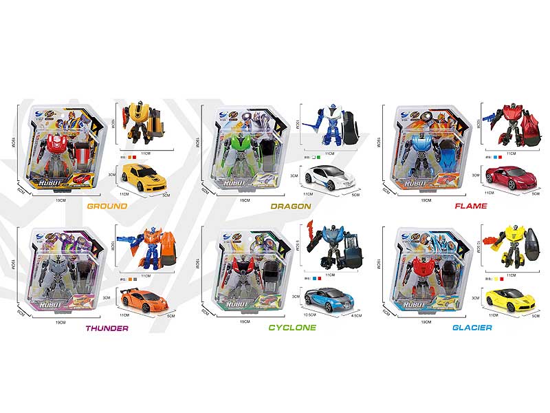 1:43 Die Cast Transforms Car(6S12C) toys