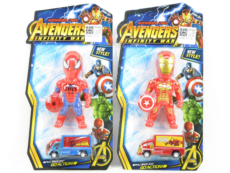 The Avengers & Pull Back Car(2S) toys