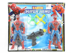 Spider Man W/L & Flying  Dick Gun
