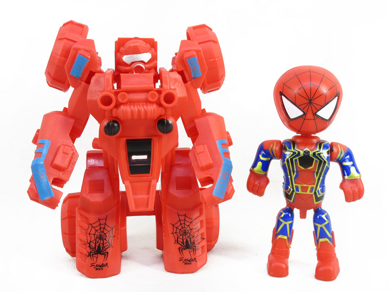 Transforms Motorcycle & Spider Man toys