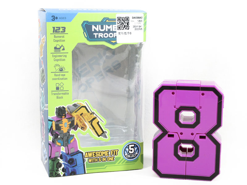 Transforms Number 8 toys