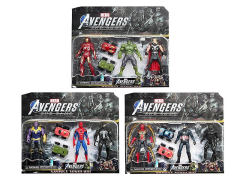 7inch The Avengers W/L & Pull Back Car(3S)