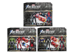 7icnh The Avengers W/L & Pull Back Racing Car(3S)