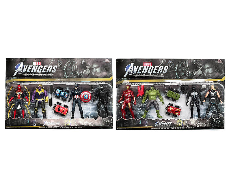 7inch The Avengers W/L & Pull Back Car(2S) toys