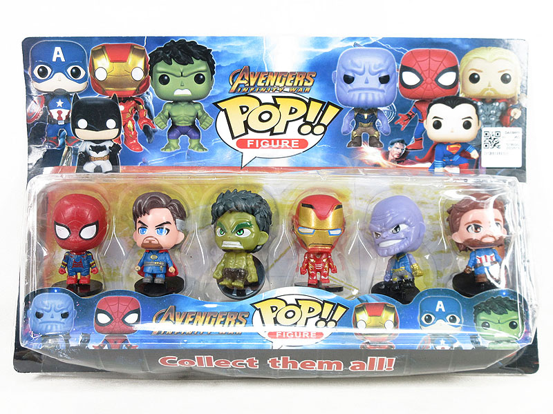 2.8inch The Avengers(6in1) toys