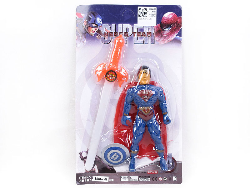 Super Man W/L & Sword toys