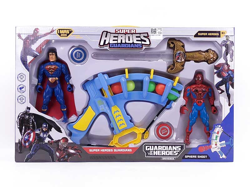 Super Man W/L & Sword W/L & Press Bow_Arrow toys