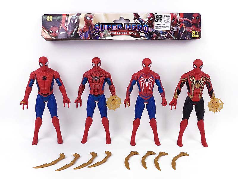 17cm Spider Man W/L(4in1) toys