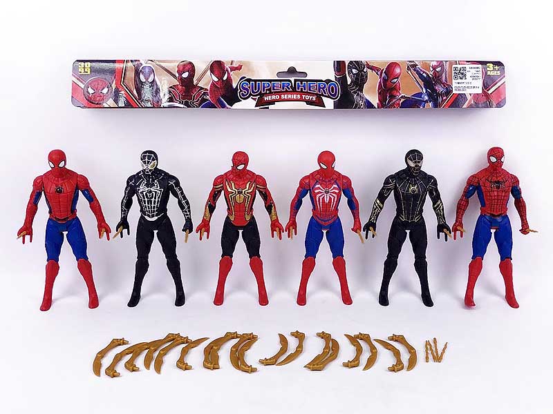 17cm Spider Man W/L(6in1) toys