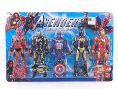 18CM The Avengers W/L(5in1)