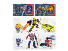 20CM Die Cast Transforms Robot & Mask(2S) toys