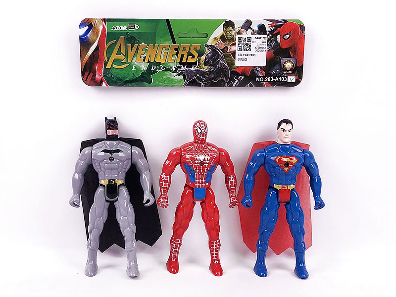 Captain America & Bat Man & Spider Man toys