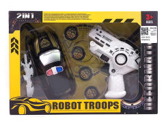 Transforms Police Car & Flying Disk Gun(2S) toys