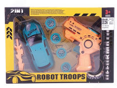 Transforms Car & Flying Disk Gun(2S2C) toys