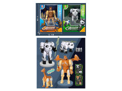 Die Cast Transforms Panda & Giraffe(2S) toys