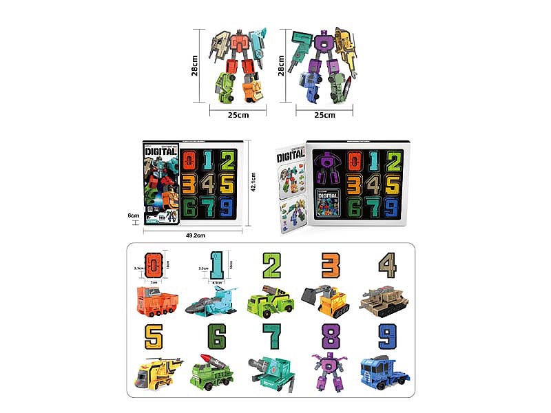 Transform Number toys