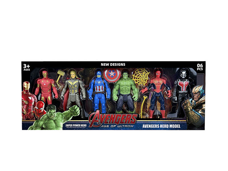 11.5CM The Avengers(6in1) toys