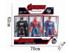 43CM Spider Man & Bat Man & Super Man W/L_M(9in1) toys