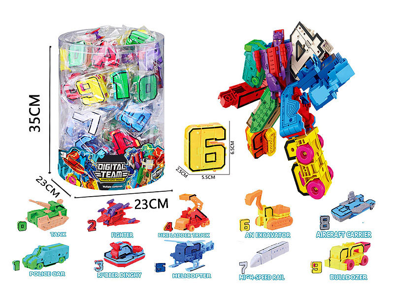 10in1 Transform Number(80in1) toys