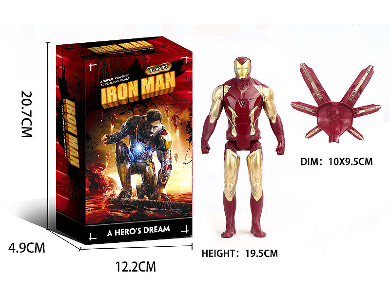 19.5CM Iron Man W/L toys