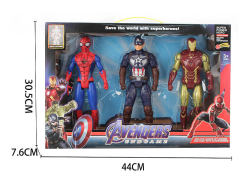 26CM Iron Man W/L & Captain America W/L & Spider Man W/L toys