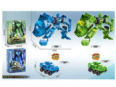 合金手动变形迷彩装甲车（2色）