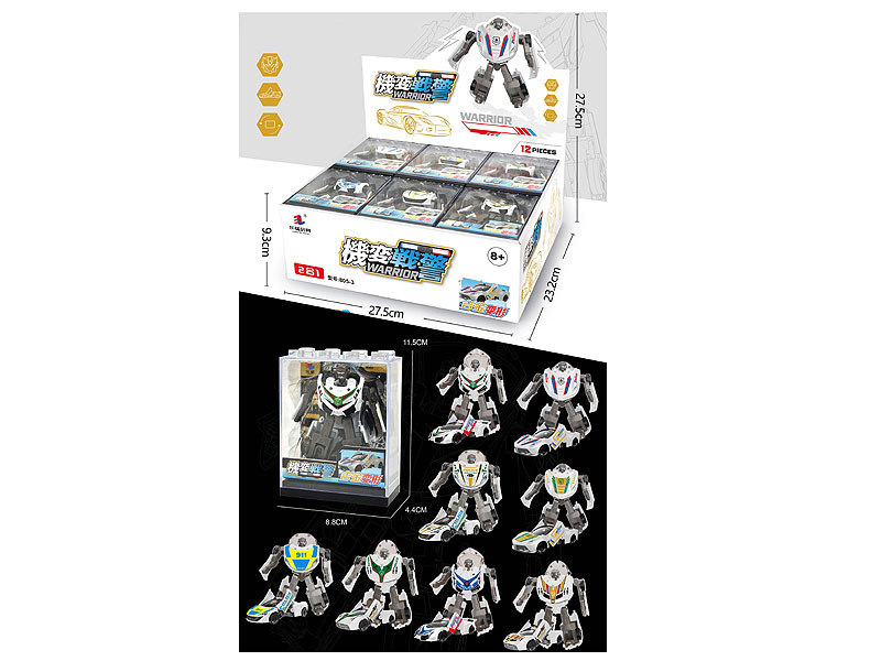 Die Cast Transforms Police Car(12in1) toys