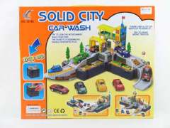 Diy Solid City Car Wash toys