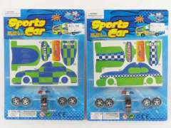 Diy Pull Back Police Car(2S) toys