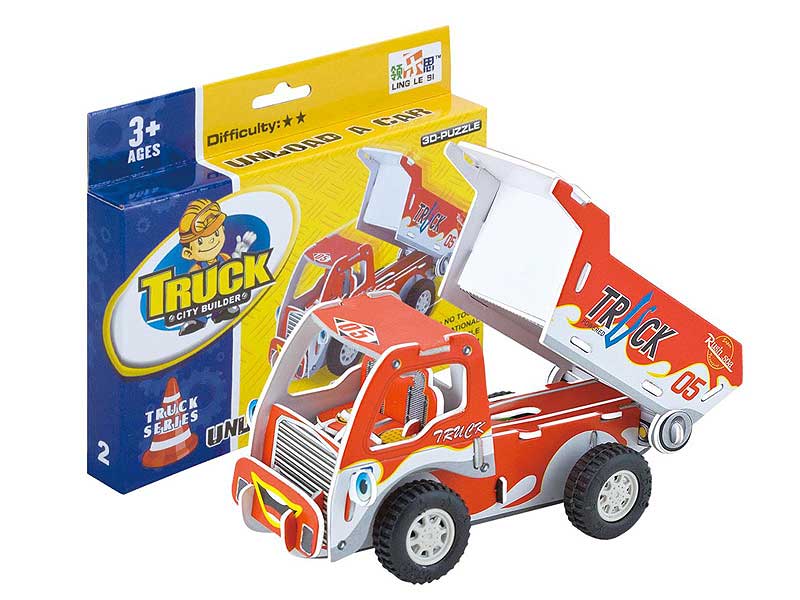 Diy Pull Back Construction Truck toys