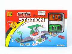 Diy Solid City Gas Station toys