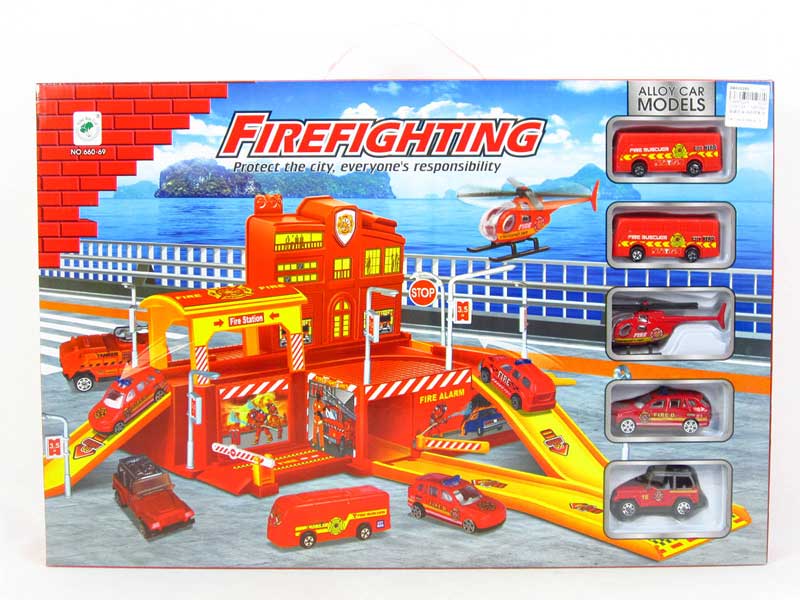 Diy Alarm Fire Station toys