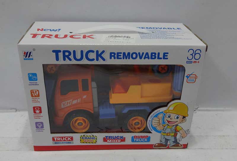 Friction Diy Construction Truck(4C) toys