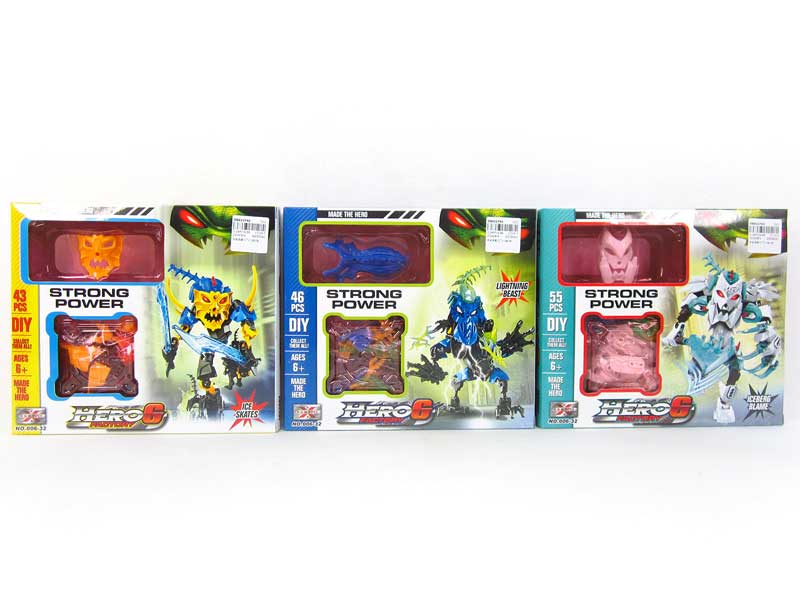 Diy Hero Factory 6(3S3C) toys