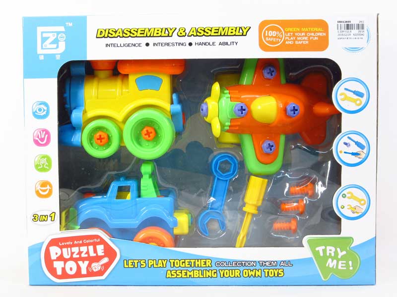 Diy Airplane & Train & Car toys