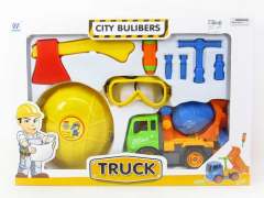 Diy Friction Construction Truck Set(4C) toys