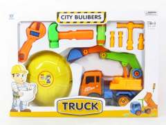 Diy Friction Construction Truck Set(4C) toys