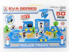 EVA Diy Police Car(50pcs) toys