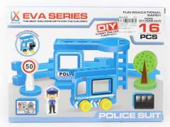 EVA Diy Police Set(16pcs) toys