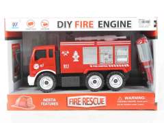 Diy Friction Fire Engine Set toys