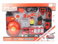 Diy Friction Fire Engine Set toys